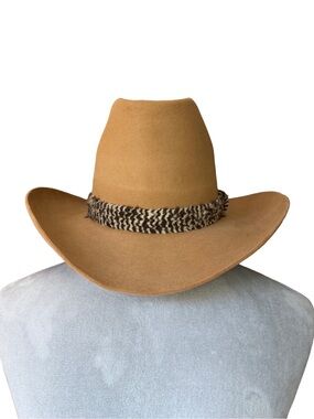 Vintage 1980s STETSON "The Billy Kidd" Cowboy Hat Size 7 3/8